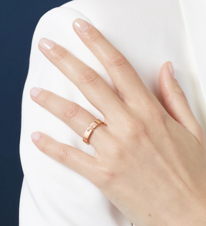 [Rose Jewelrys]ALLIANCE LIENS VIDENCE DIAMOND 4MM RING