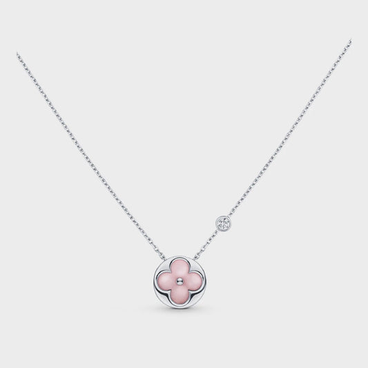 [Rose Jewelrys]SUN MOTIF PINK MOP SILVER BRACELET