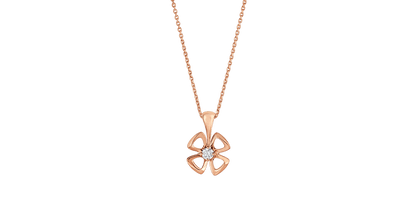 [Rose Jewelrys]FIOREVER NECKLACE DIAMOND CENTER