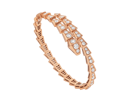 [Rose Jewelrys]SERPENTI BRACELET 6.8MM PINK GOLD DIAMOND