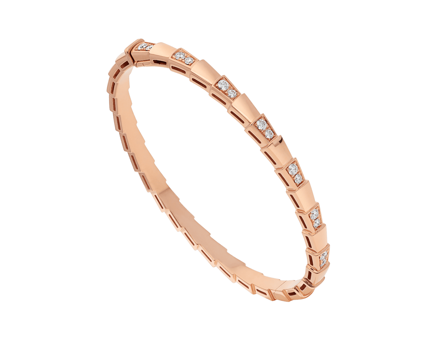 [Rose Jewelrys]SERPENTI SMALL BRACELET PINK GOLD DIAMOND