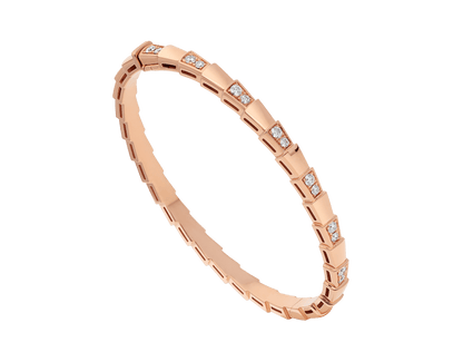 [Rose Jewelrys]SERPENTI SMALL BRACELET PINK GOLD DIAMOND
