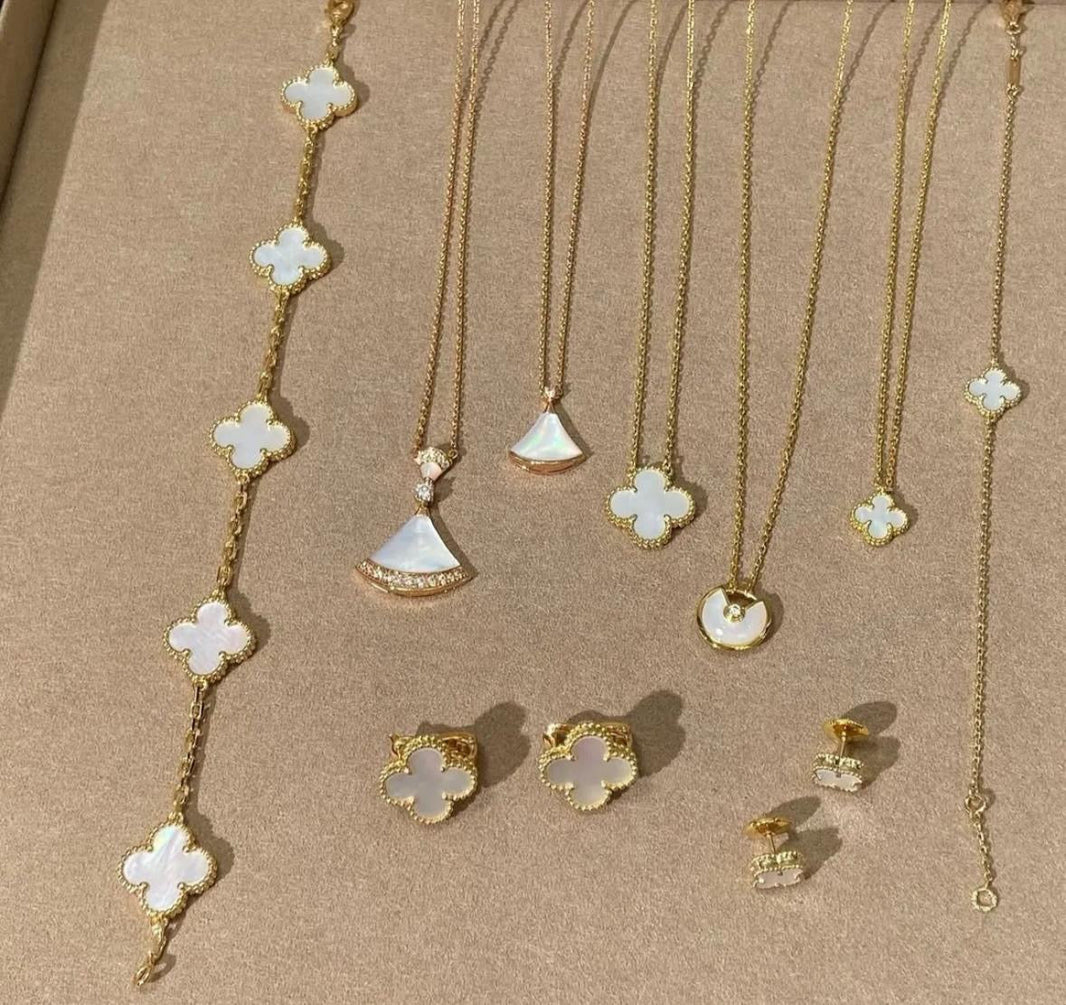 [🌹Rose💎] WHITE MOTHER OF PEARL COMPLETE SET