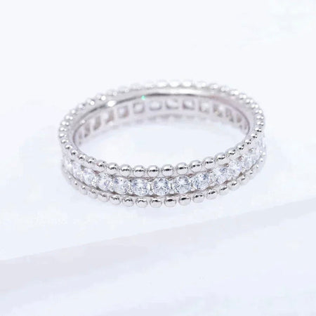 [🌹Rose💎]PERLEE DIAMOND SILVER RING
