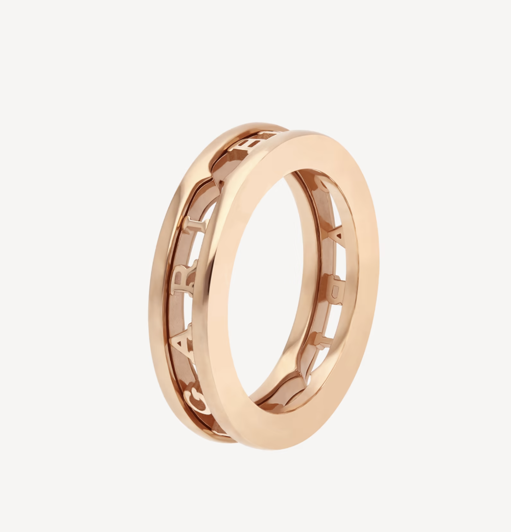 [Rose Jewelrys]ZERO 1 ONE-BAND WITH OPENWORK LOGO SPIRAL RING