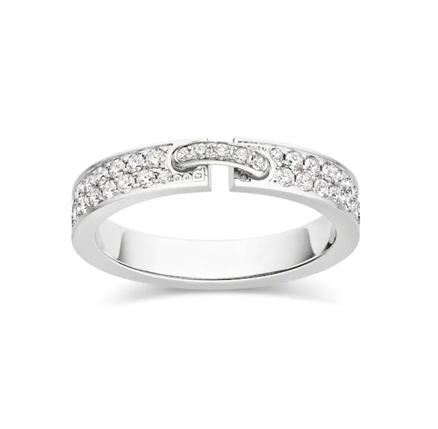 [Rose Jewelrys]ALLIANCE LIENS VIDENCE PAVED DIAMOND 4MM RING
