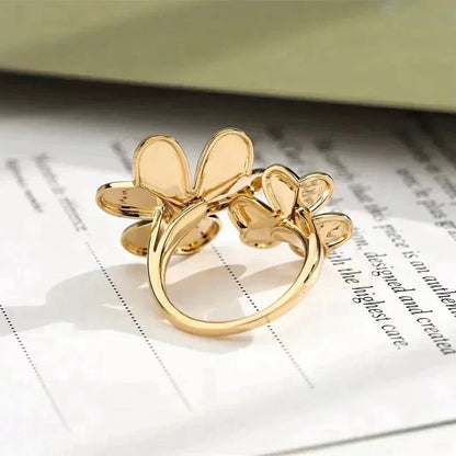 [Rose Jewelrys]CLOVER COMOS GOLD DIAMOND RING