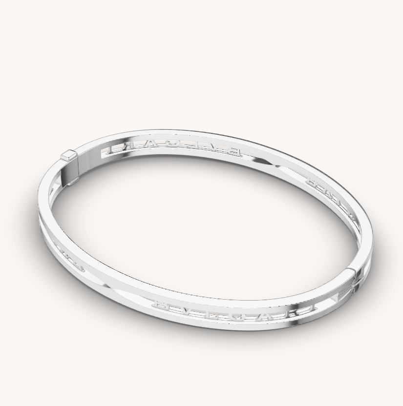 [Rose Jewelrys]ZERO 1 SPIRAL LOGO SILVER BRACELET