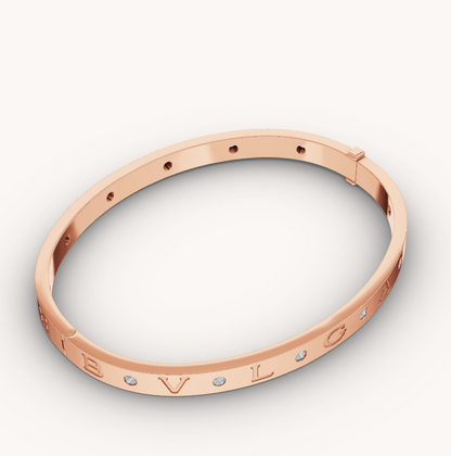 [Rose Jewelrys]ZERO 1 PINK GOLD 12 DIAMONDS BRACELET