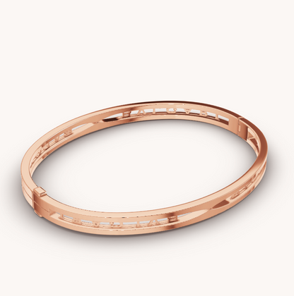 [Rose Jewelrys]ZERO 1 SPIRAL LOGO PINK GOLD BRACELET