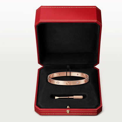 []LOVE BRACELET 6.1MM 4 DIAMONDS