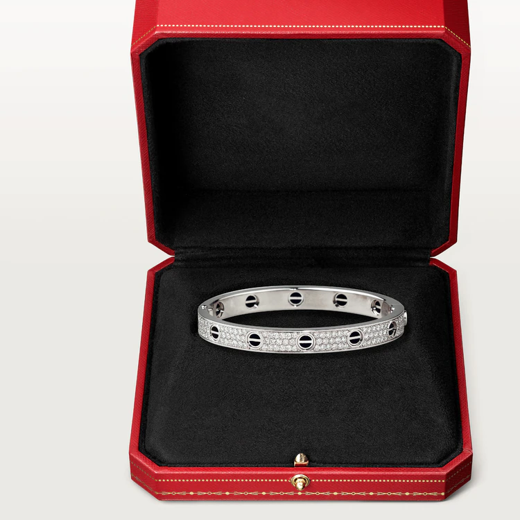 [Rose Jewelrys]LOVE BRACELET 6.1MM DIAMOND-PAVED CERAMIC