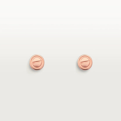 [Rose Jewelrys]LOVE EARRINGS PINK GOLD 10MM