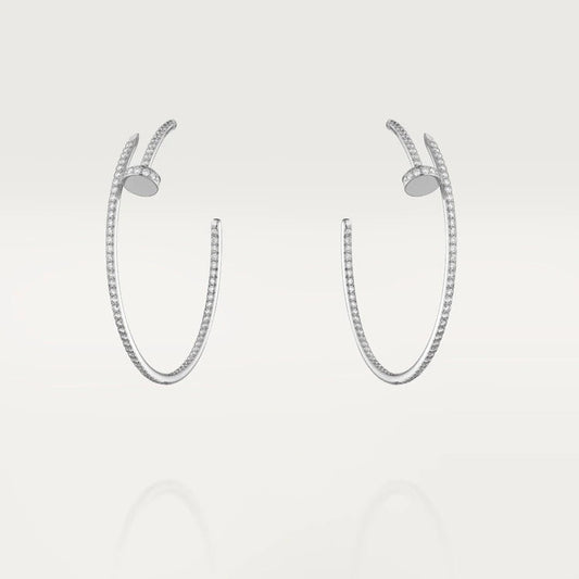 [Rose Jewelrys]JUSTE EARRINGS FULL DIAMONDS 1.8MM