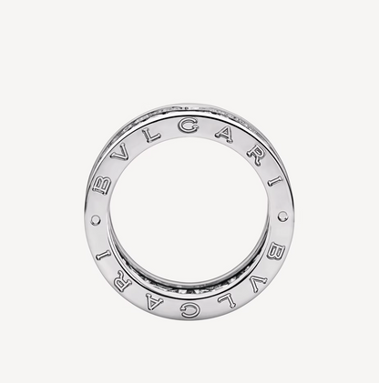 [Rose Jewelrys]ZERO 1 WITH PAVED DIAMONDS ON THE SPIRAL RING