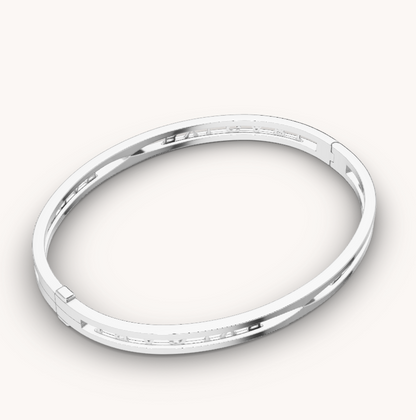 [Rose Jewelrys]ZERO 1 SPIRAL LOGO SILVER BRACELET