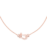 [🌹Rose💎]FORCE 10 PINK GOLD DIAMOND NECKLACE