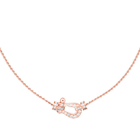 [🌹Rose💎]FORCE 10 PINK GOLD DIAMOND NECKLACE