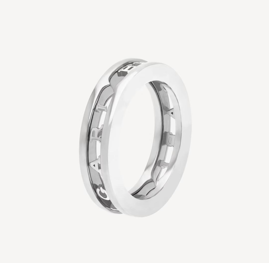[Rose Jewelrys]ZERO 1 ONE-BAND WITH OPENWORK LOGO SPIRAL RING