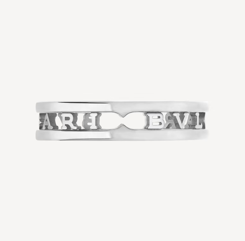 [Rose Jewelrys]ZERO 1 ONE-BAND WITH OPENWORK LOGO SPIRAL RING