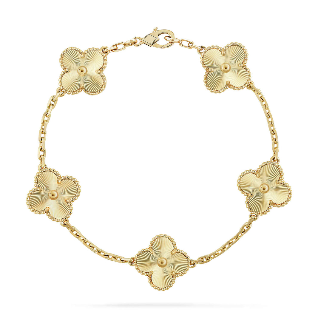 [🌹Rose💎]CLOVER 5 FLOWERS LASER BRACELET