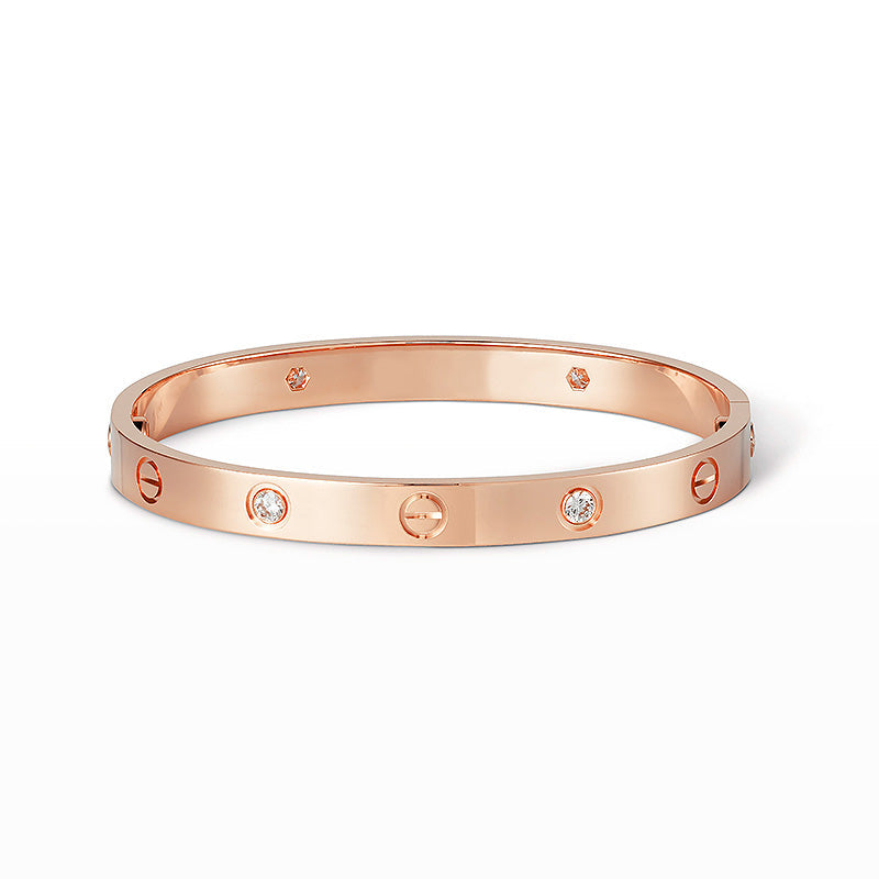 []LOVE BRACELET 6.1MM 4 DIAMONDS