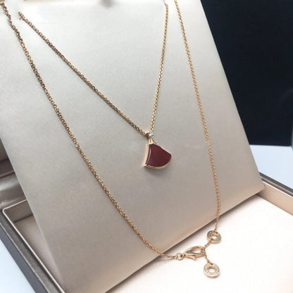 [Rose Jewelrys]DREAM NECKLACE CARNELIAN 1 DIAMOND