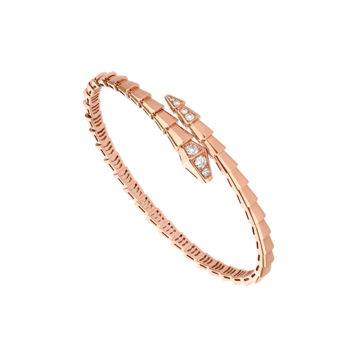 [Rose Jewelrys]SERPENTI BRACELET DIAMONDS PINK GOLD