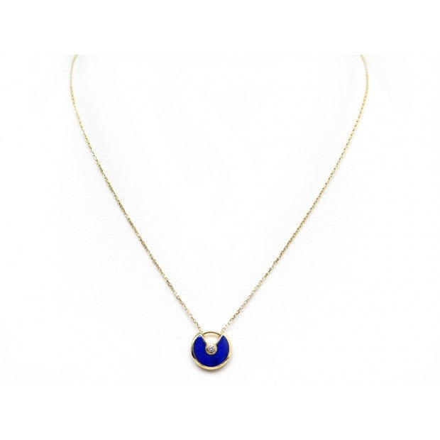 [Rose Jewelrys]AMULETTE ROSE GOLD AGATE NECKLACE