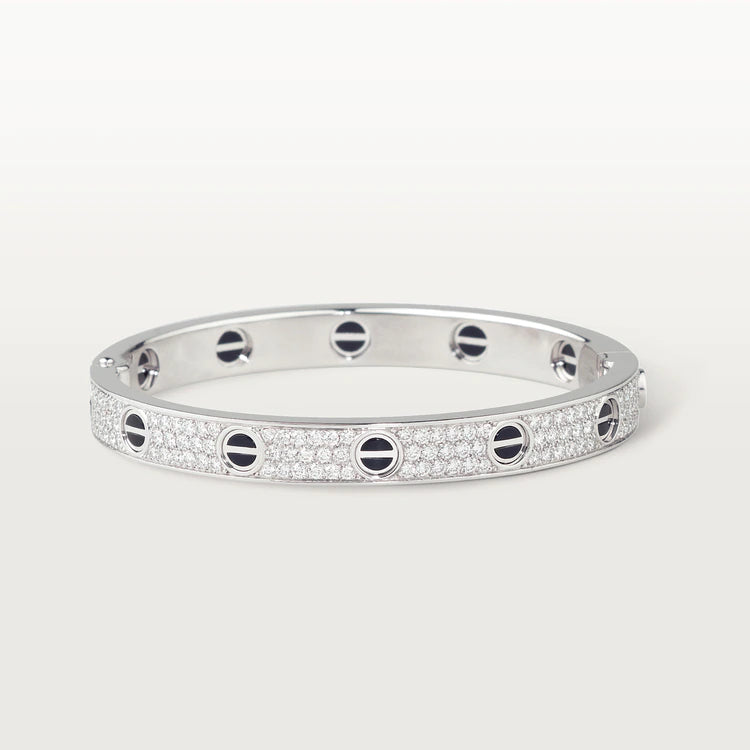 [Rose Jewelrys]LOVE BRACELET 6.1MM DIAMOND-PAVED CERAMIC
