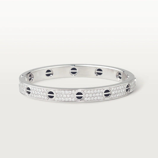 [Rose Jewelrys]LOVE BRACELET 6.1MM DIAMOND-PAVED CERAMIC