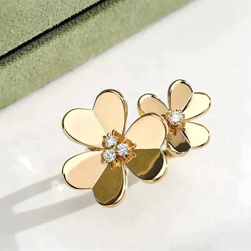 [Rose Jewelrys]CLOVER COMOS GOLD DIAMOND RING