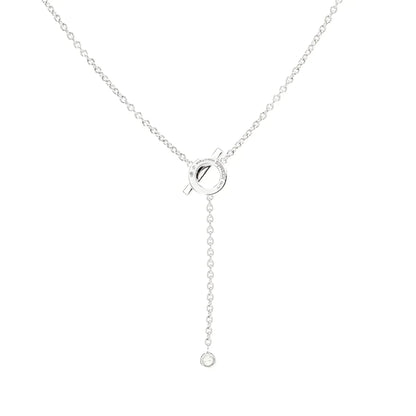 [Rose Jewelrys]FINESSE SILVER DIAMOND NECKLACE