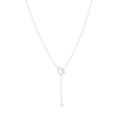 [Rose Jewelrys]FINESSE SILVER DIAMOND NECKLACE