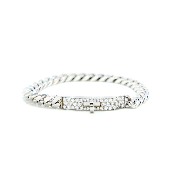 [🌹Rose💎]KELLY CHAIN SILVER DIAMOND BRACELET