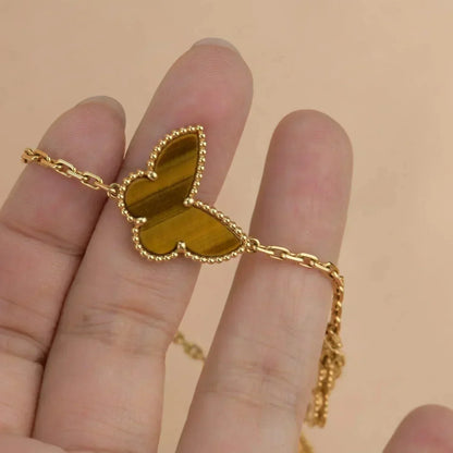 [Rose Jewelrys]LUCKY SPRING 5 MOTIF GOLD BRACELET