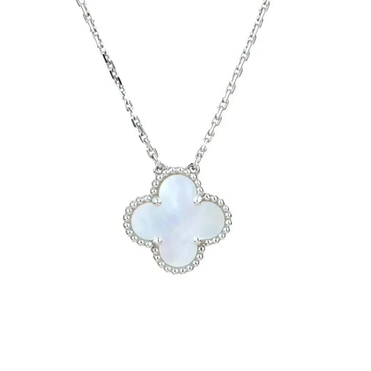 [Rose Jewelrys]CLOVER  15MM WHITE MOTHER-OF-PEARL SILVER