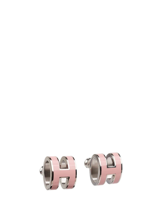 [Rose Jewelrys]MINI POP H SILVER EARRINGS PINK