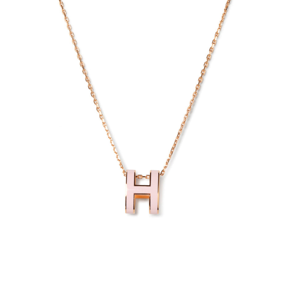 [Rose Jewelrys]POP H PEDANT PINK GOLD