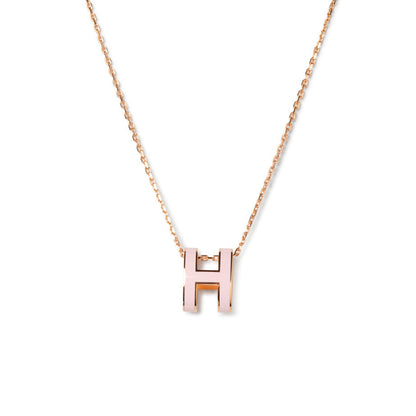 [Rose Jewelrys]POP H PEDANT PINK GOLD