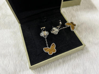 [🌹Rose💎] BUTTERFLY DOUBLE MOTIF EARRINGS