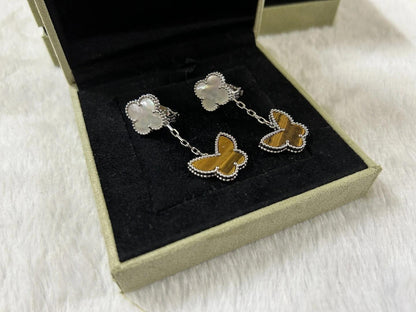 [🌹Rose💎] BUTTERFLY DOUBLE MOTIF EARRINGS