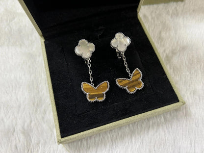 [🌹Rose💎] BUTTERFLY DOUBLE MOTIF EARRINGS