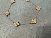 [🌹Rose💎] CLOVER 6 MOTIF GOLD-FOILED BRACELET