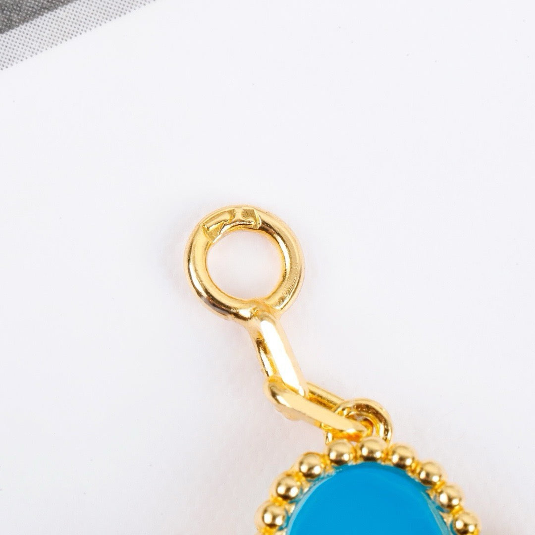 [Rose Jewelrys]CLOVER 5 MOTIFS TURQUOISE BRACELET