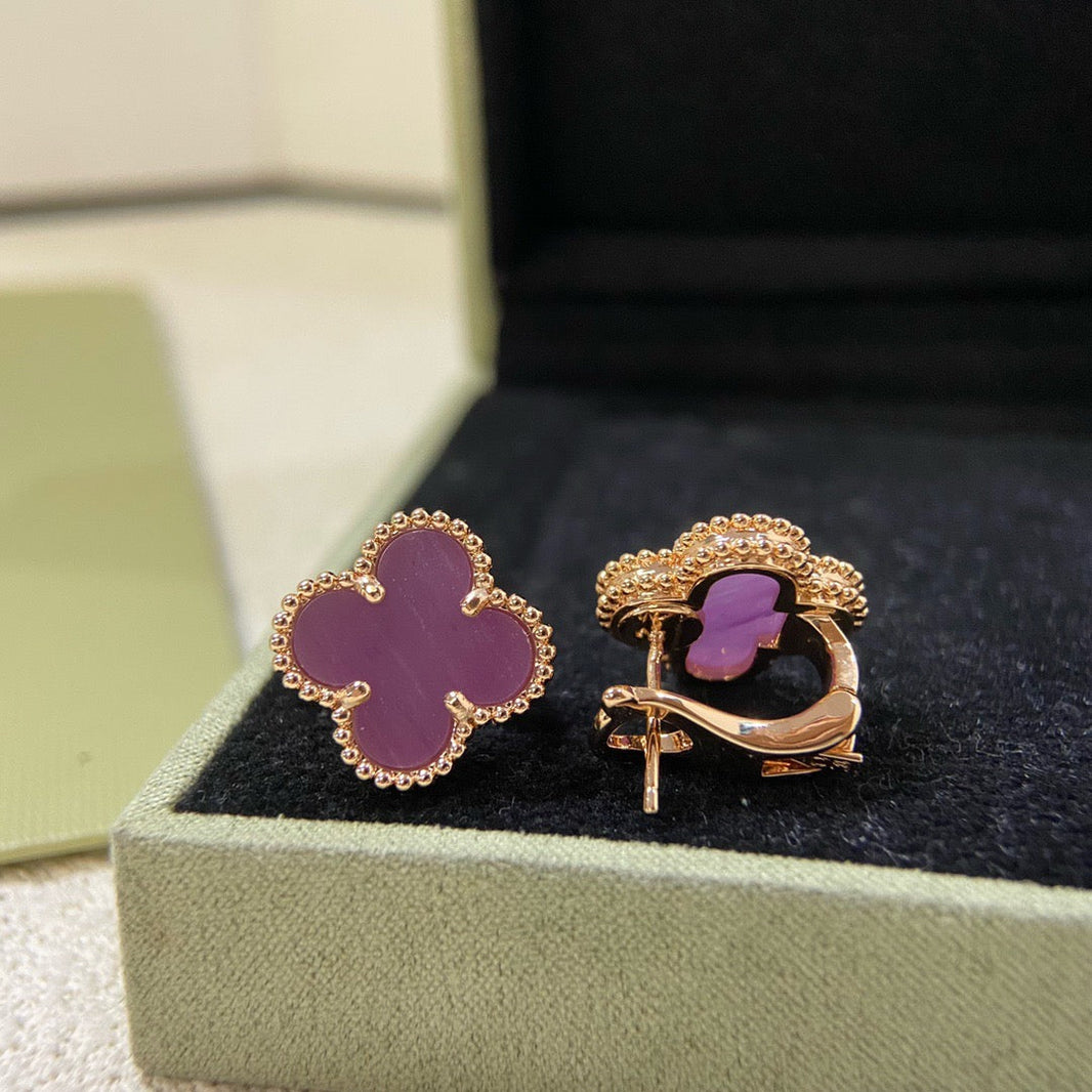 [🌹Rose💎]2025 NEW VIOLET STUD EARRINGS