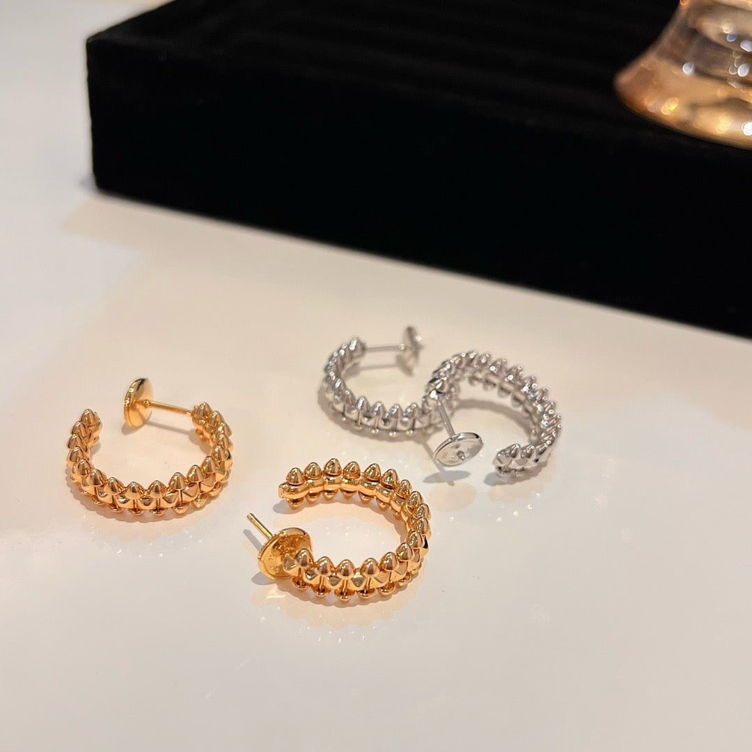 [Rose Jewelrys]CLASH SMALL HOOP EARRINGS