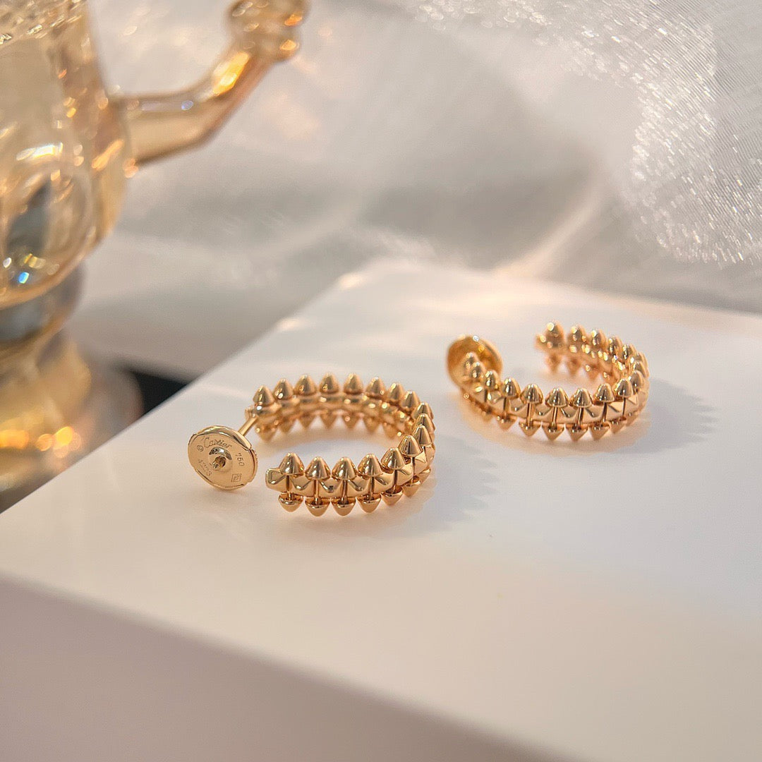 [Rose Jewelrys]CLASH SMALL HOOP EARRINGS