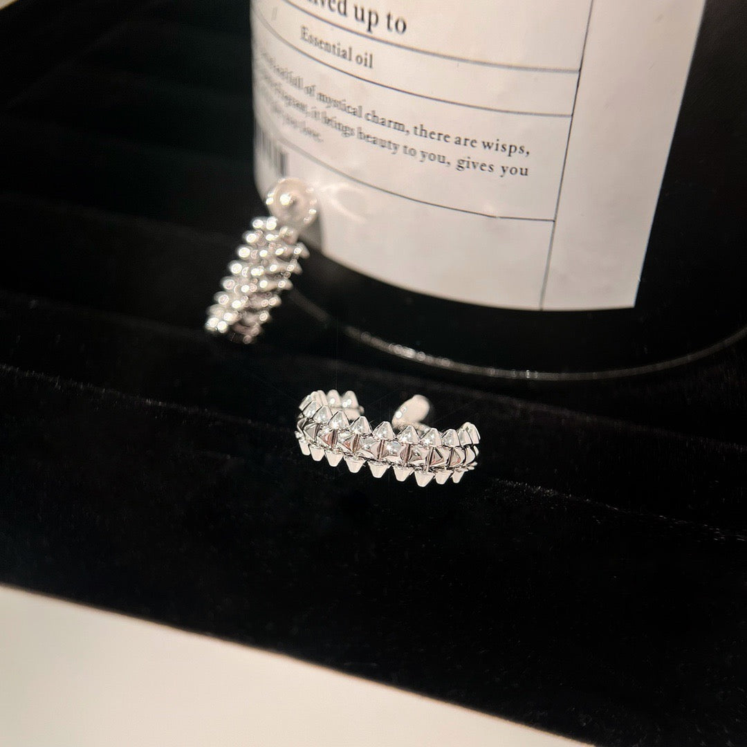 [Rose Jewelrys]CLASH SMALL HOOP EARRINGS