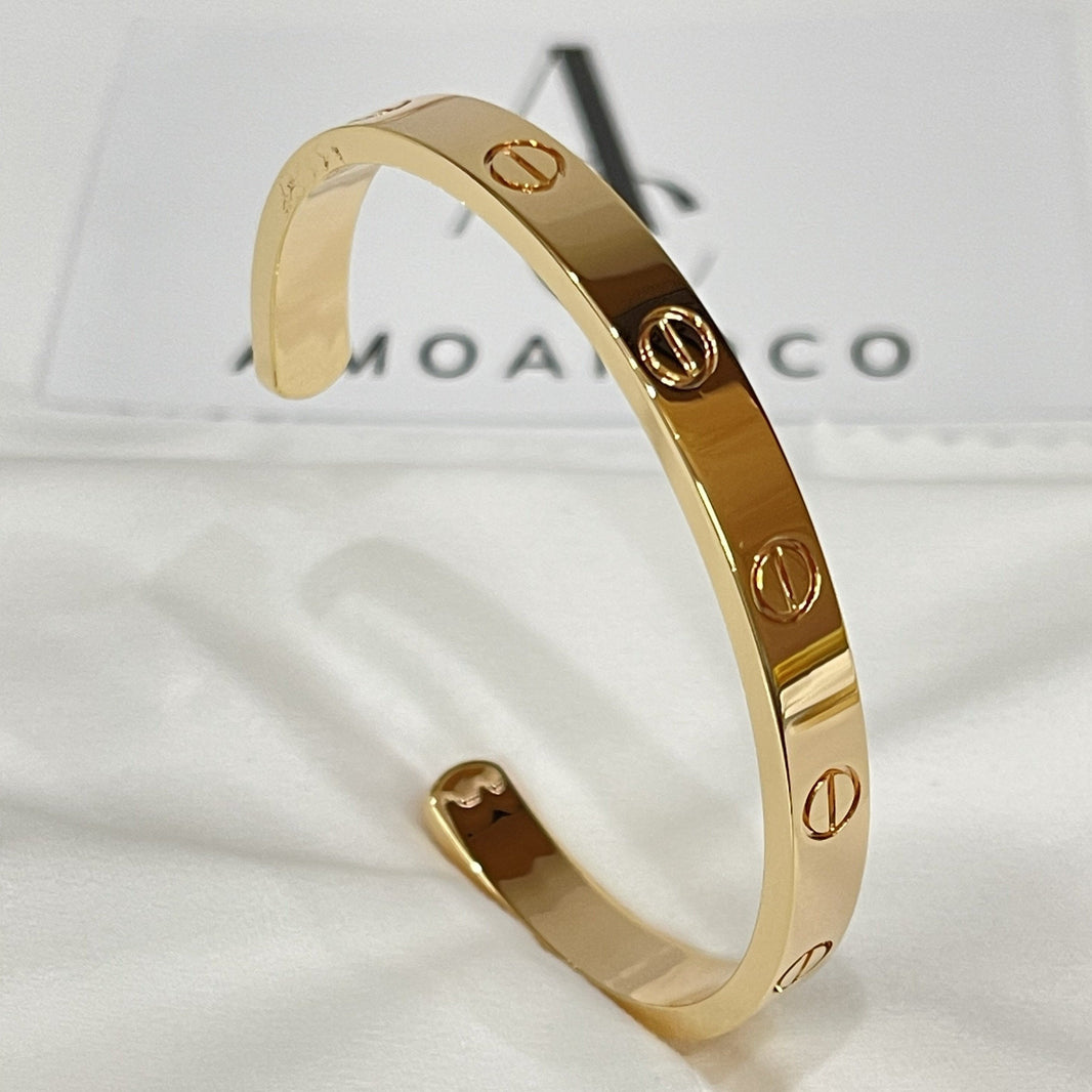 [🌹Rose💎]LOVE BRACELET 6.1MM OPEN CUFF